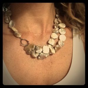 Silpada Sterling Silver Mother of Pearl Necklace